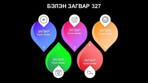 Powerpoint бэлэн загвар. Инфографик. Агуулгад тохиромжтой