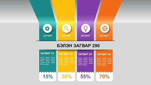 Powerpoint бэлэн загвар. Инфографик. Агуулгад тохиромжтой
