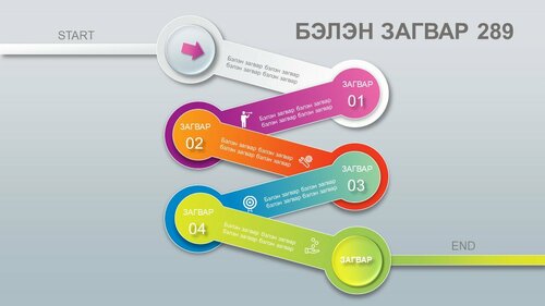 Powerpoint бэлэн загвар. Инфографик. Агуулгад тохиромжтой