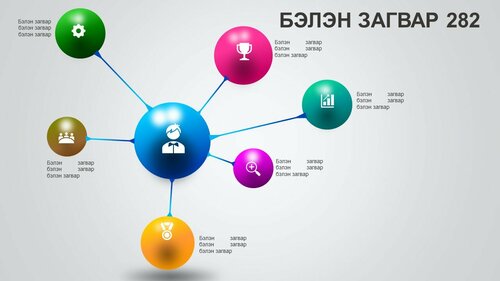 Powerpoint бэлэн загвар. Инфографик. Агуулгад тохиромжтой