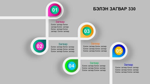 Powerpoint бэлэн загвар. Инфографик. Агуулгад тохиромжтой