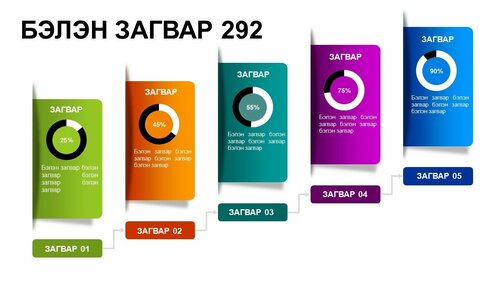 Powerpoint бэлэн загвар. Инфографик. Агуулгад тохиромжтой