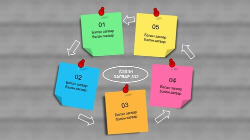 Powerpoint бэлэн загвар. Инфографик. Агуулгад тохиромжтой