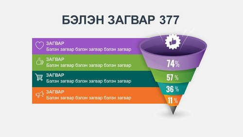 Powerpoint бэлэн загвар. Инфографик. Агуулгад тохиромжтой