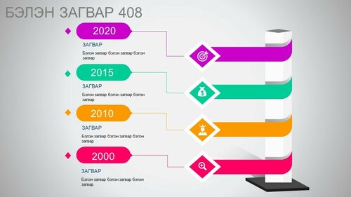 Powerpoint бэлэн загвар. Инфографик. Агуулгад тохиромжтой