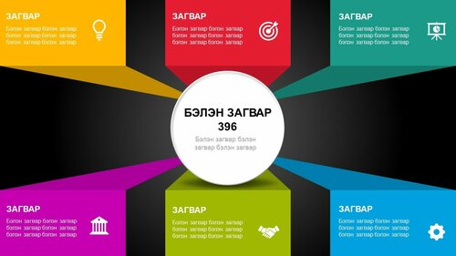 Powerpoint бэлэн загвар. Инфографик. Агуулгад тохиромжтой