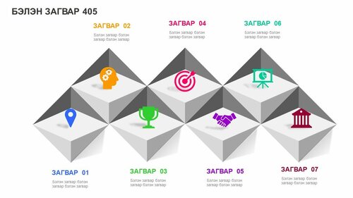 Powerpoint бэлэн загвар. Инфографик. Агуулгад тохиромжтой