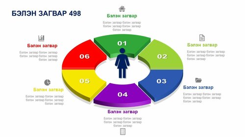 Powerpoint бэлэн загвар. Инфографик. Агуулгад тохиромжтой