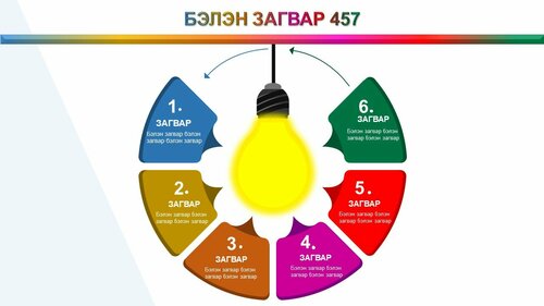 Powerpoint бэлэн загвар. Инфографик. Агуулгад тохиромжтой