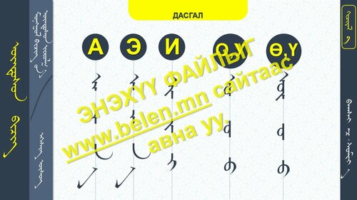 Монгол бичгийн фонд /крилл/