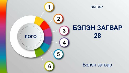 Powerpoint бэлэн загвар. Инфографик. Агуулгад тохиромжтой