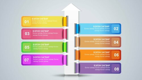 Powerpoint бэлэн загвар. Инфографик. Агуулгад тохиромжтой