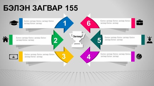 Powerpoint бэлэн загвар. Инфографик. Агуулгад тохиромжтой