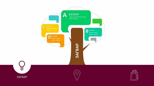 Powerpoint бэлэн загвар. Инфографик. Агуулгад тохиромжтой