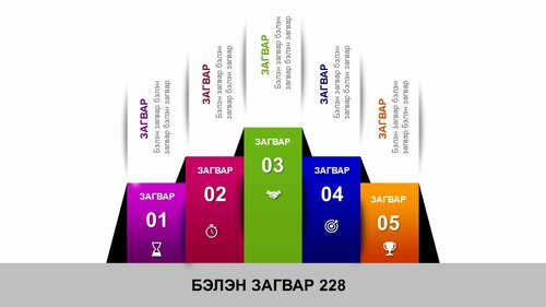 Powerpoint бэлэн загвар. Инфографик. Агуулгад тохиромжтой