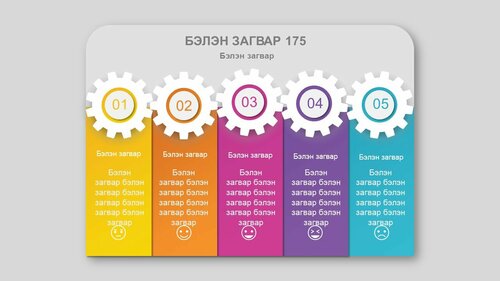 Powerpoint бэлэн загвар. Инфографик. Агуулгад тохиромжтой