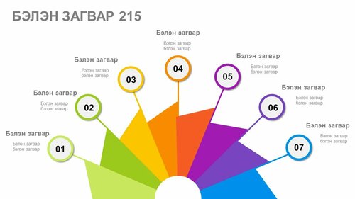 Powerpoint бэлэн загвар. Инфографик. Агуулгад тохиромжтой
