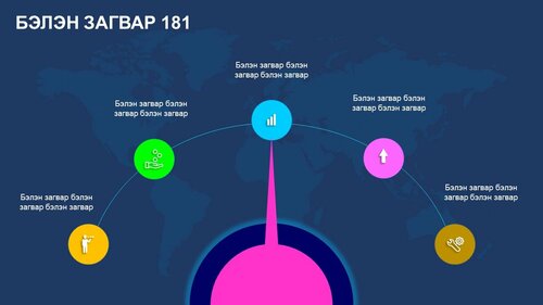 Powerpoint бэлэн загвар. Инфографик. Агуулгад тохиромжтой